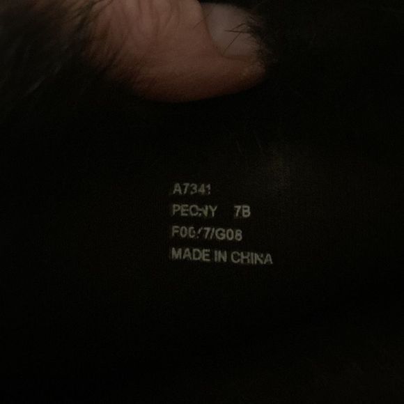 Coach Peony striped rainbow boots with furry top size 7 B. Rubber Rain boots - Picture 4 of 9